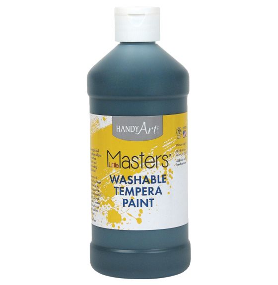 Little Masters&reg; Washable Tempera Paint - 32 oz (946 mL) - Black