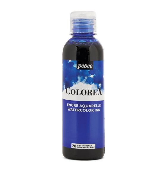 Encre aquarelle Pébéo Colorex, 250 ml (8,4 oz) - Bleu outremer