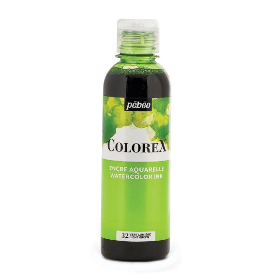 Encre aquarelle Pébéo Colorex, 250 ml (8,4 oz) - Vert lumière