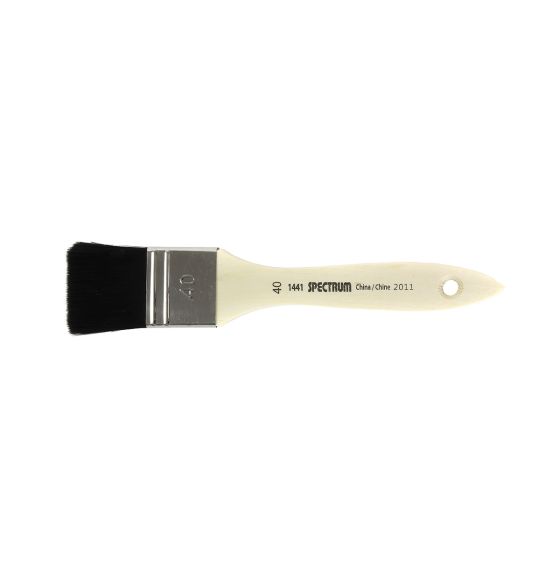 Pinceau Spectrum tout usage, série 1441, à manche court - Plat, taille 40