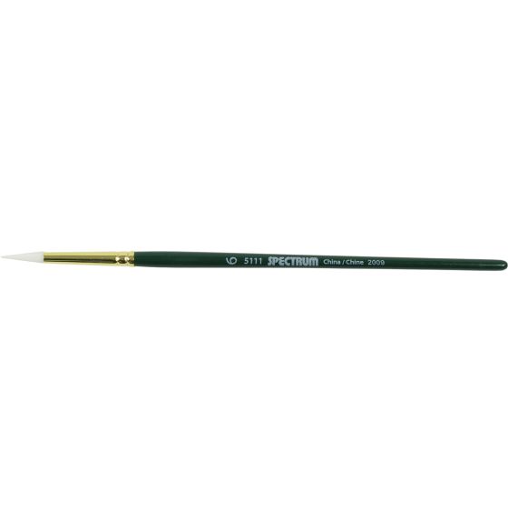 Pinceau Spectrum, série 5111, en taklon blanc – Rond, taille 6