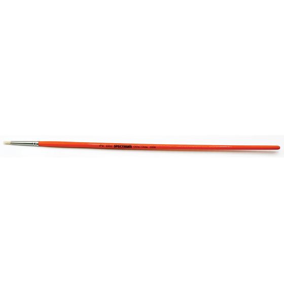 Spectrum White Hog Brush: Series 3332 - Round, Domed - Size 2