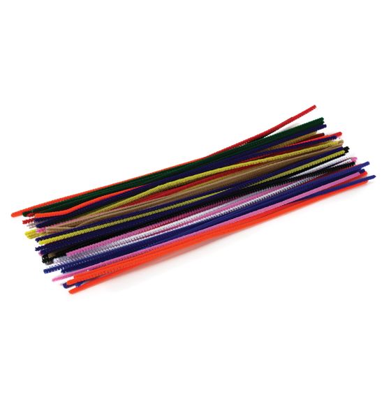 30 cm (12") Chenille Stems - Pack of 50