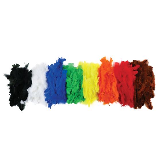Ensemble de 8 paquets de 14 g de plumes décoratives