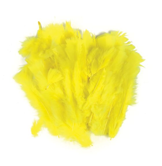 Plumes décoratives, 14 g - Jaune