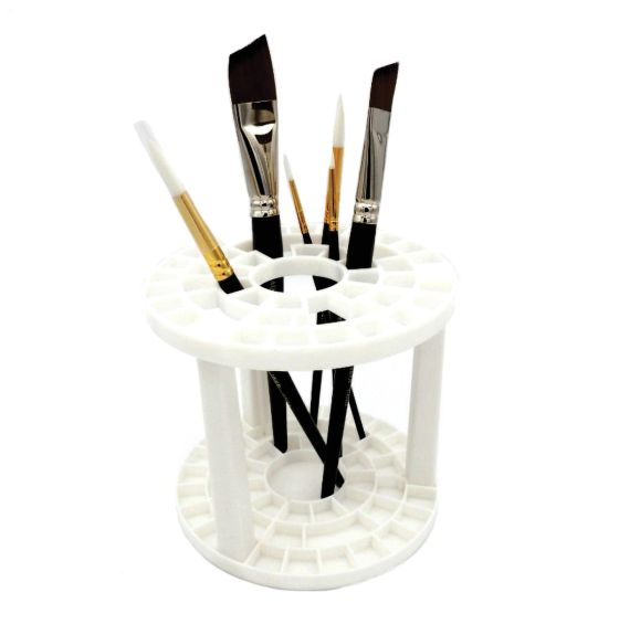 Plastic Brush Holder with 48 Slots - 5" Height