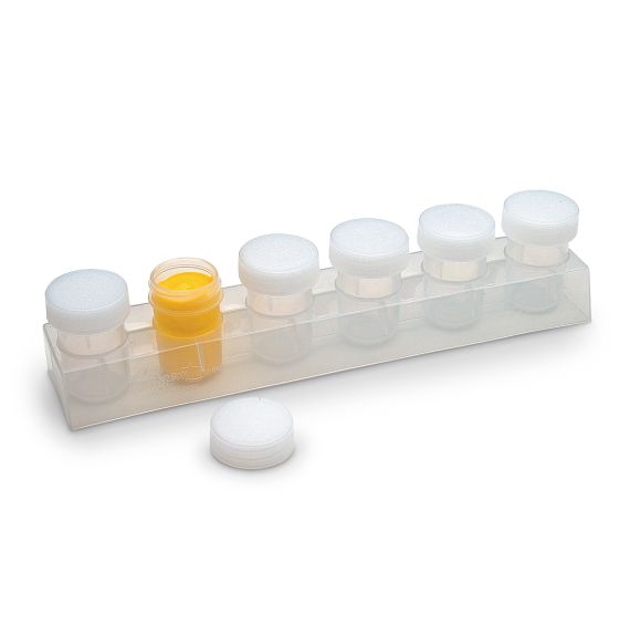 Plateau à peinture à 6 récipients avec couvercles - 22 ml (¾ oz)