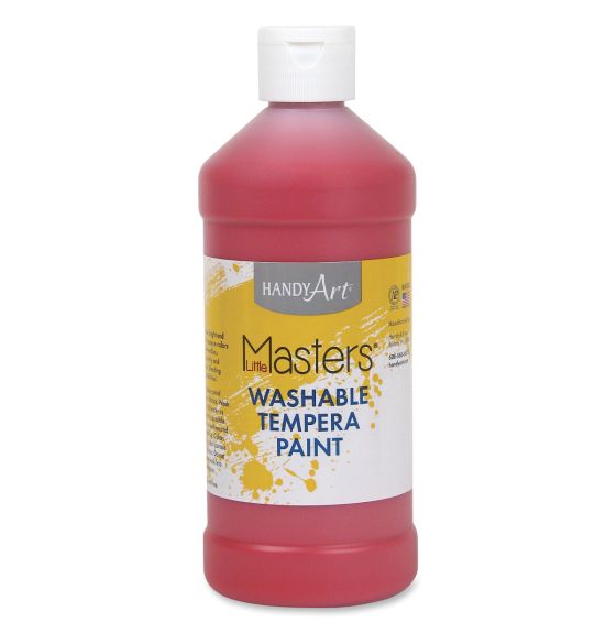 Handy Art® Little Masters® Washable Tempera Paint - 16oz (473ml) - Red