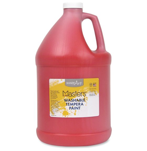 Handy Art® Little Masters® Washable Tempera Paint - 128oz (3.8L) - Red