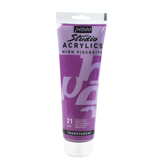 Peinture acrylique fine Studio Acrylics à viscosité élevée (250 ml) - Violet d'Orient