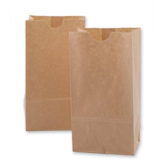 Paquet de 500 sacs en papier brun de 2 lb
