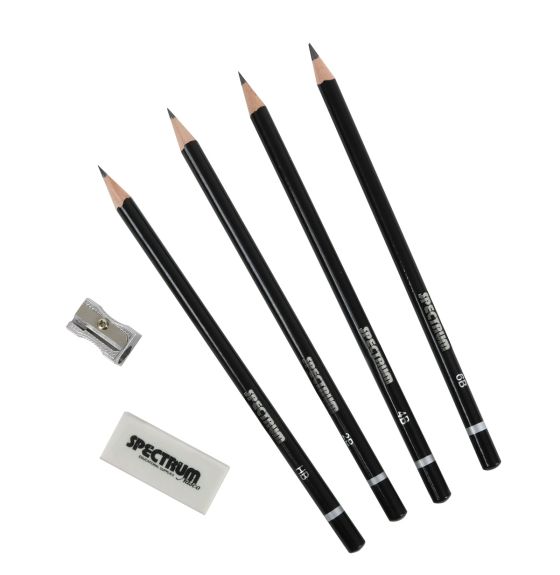 Ensembles de 4 crayons de graphite à dessin Spectrum - Paquet de 144 ens.