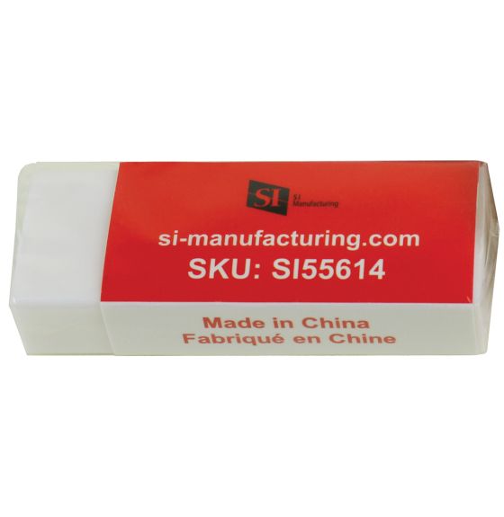 SI Manufacturing White Vinyl Eraser - Single