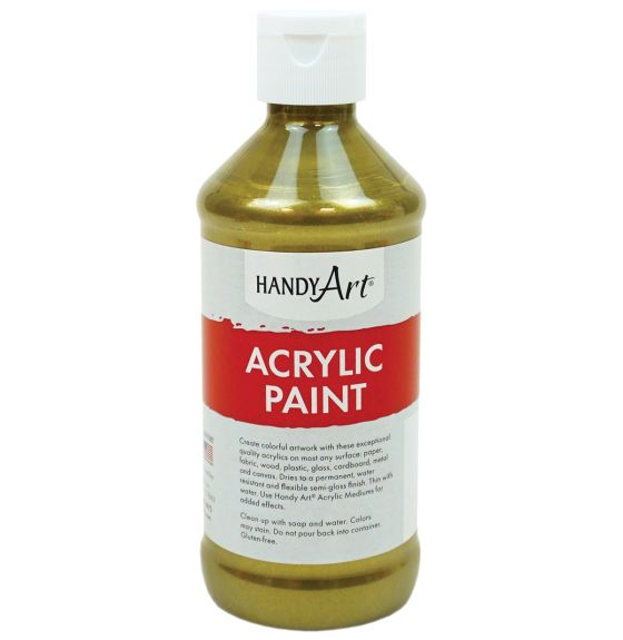 Peinture acrylique métallisée Handy Art®, 236 ml (8 oz) - Laiton