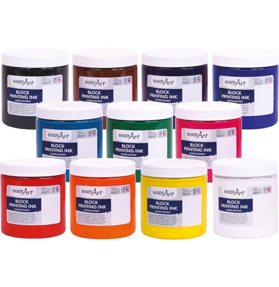 Handy Art Water-Soluble Block Ink - 237 mL (8 oz) - Set of 11
