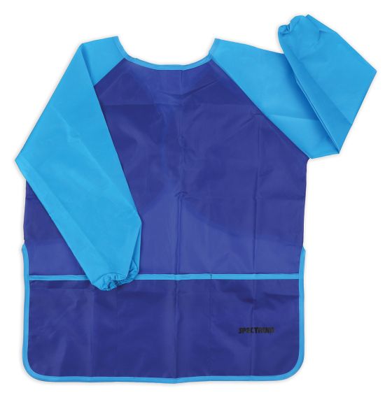 Tablier d'artiste à manches longues Spectrum pour enfants de 6 à 9 ans, bleu/bleu clair - Taille: Large