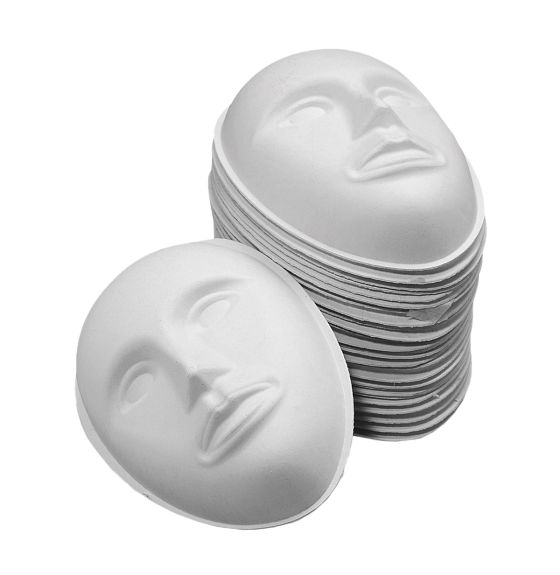 Masques en pâte à papier Spectrum - Ensemble de 30