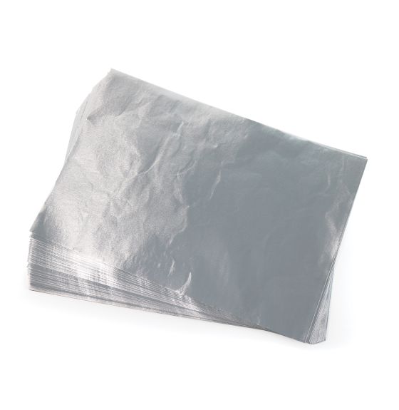 Paquet de 100 feuilles d'aluminium