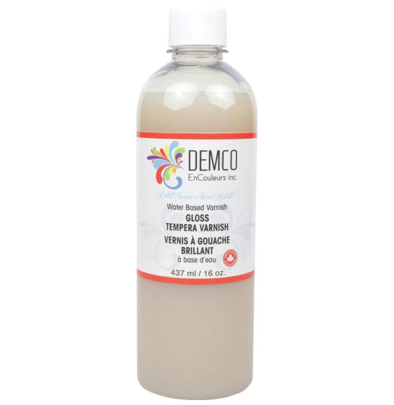 Vernis à gouache brillant Demco - 437 ml (16 oz)