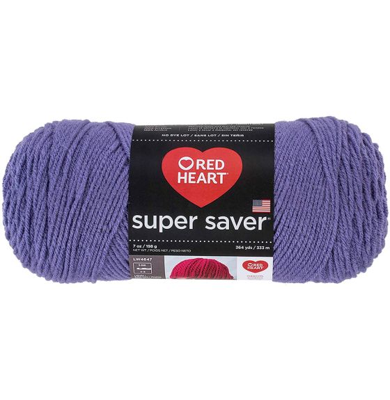 Laine Red Heart® Super Saver à 4 brins - Lavande