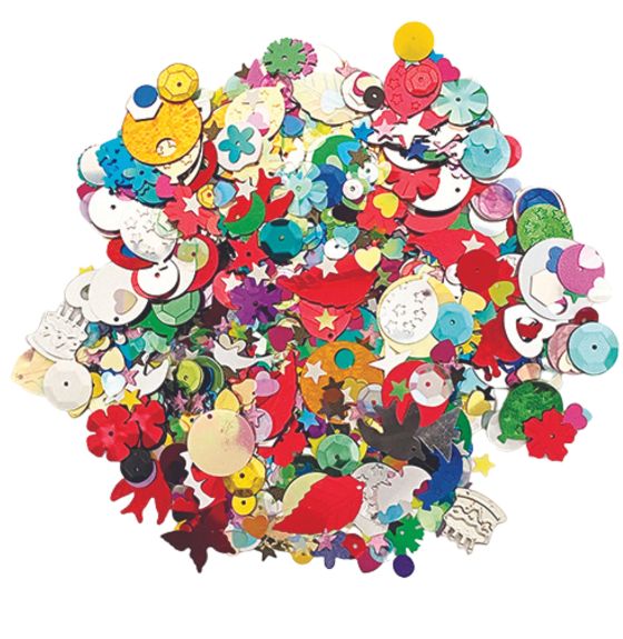 Assorted Sequins - 150g Bag