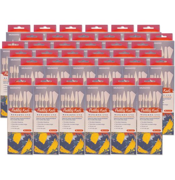 Mungyo&reg; Painting & Palette Knife - 36 Piece Set