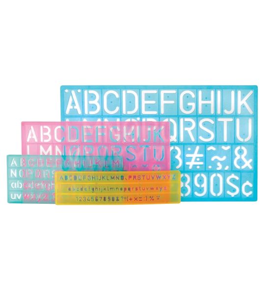 Gabarit pour lettres Westcott® - Paquet de 4