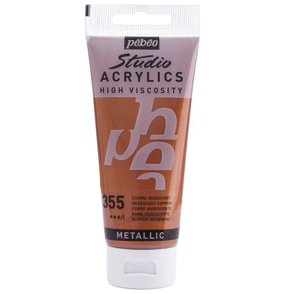 Pebeo Studio Acrylics Fine Paint - 100 mL - Copper