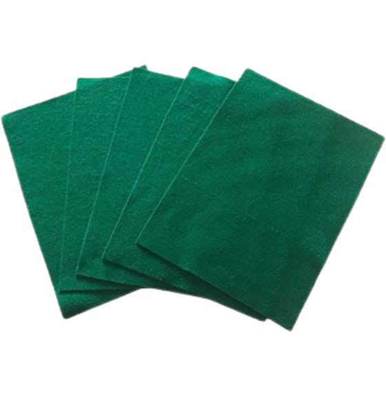 Felt Sheets - 9"x12", Pack of 10 - Green