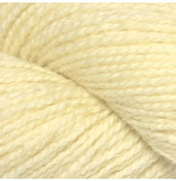 Collection de fils de laine québécoise - 6 brins - Blanc naturel