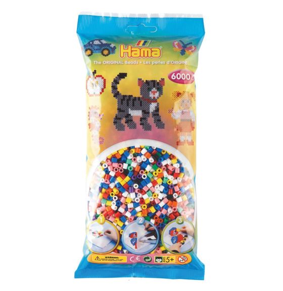 Hama&reg; Ironing Original Beads - Assorted - Pack of 6000