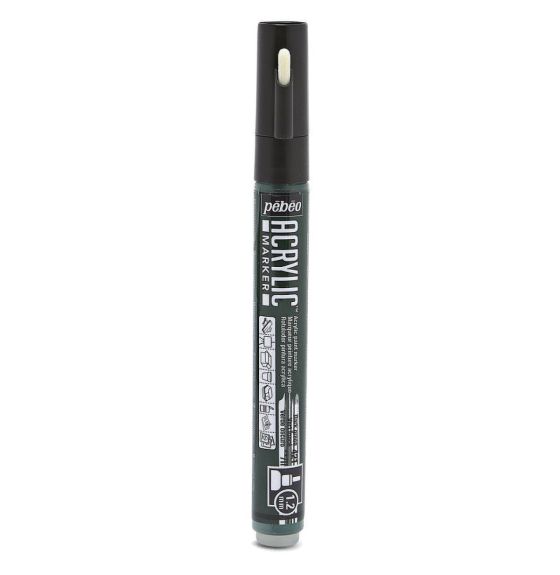 Pebeo Acrylic Marker - Fine  - 1.2 mm Tip - Dark Green