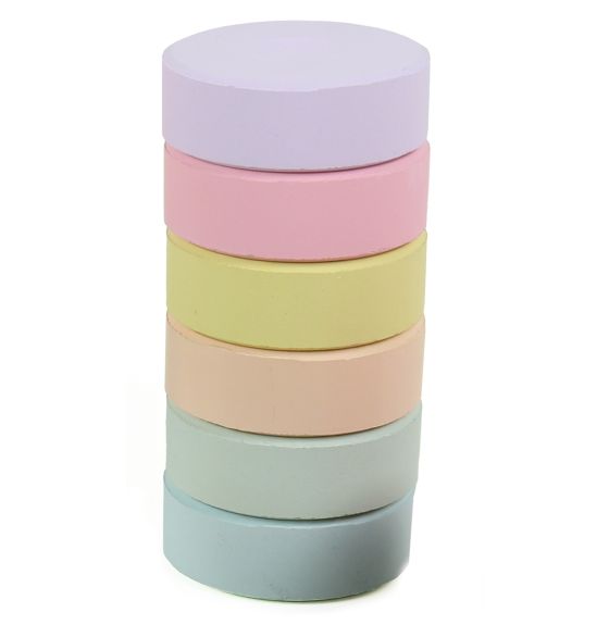 Recharge de blocs de gouache - Paquet de 6 - Couleurs pastel
