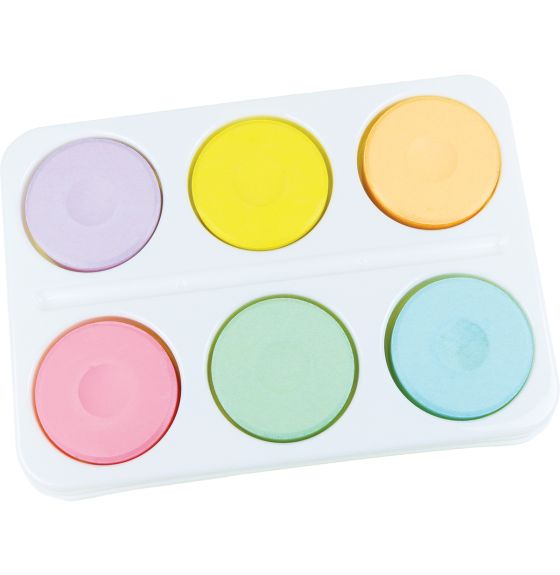 Spectrum Pastel Tempera Cake Set with Paint Blocks Tray - Set of 6