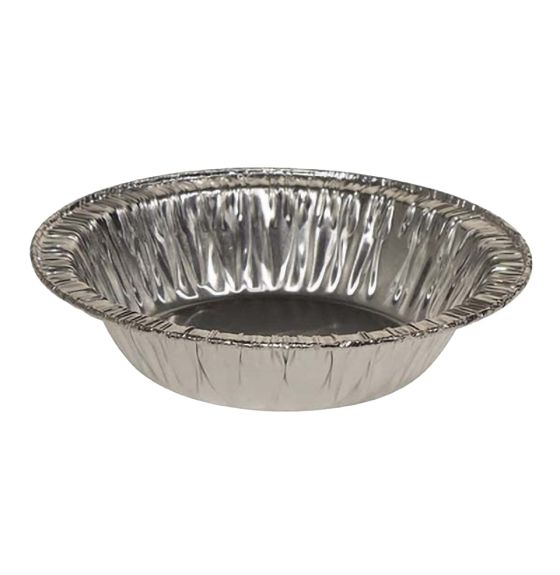 Assiettes à tarte profondes en aluminium de 76 mm x 20 mm - Paquet de 100