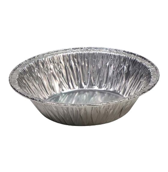 Deep Aluminum Pie Plate - Pack of 100 - 152 mm x 24 mm (6" x 0.937")