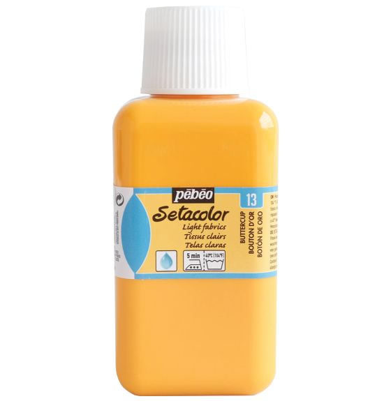 Pebeo Setacolor Opaque Fabric Paint - 250 mL - Buttercup