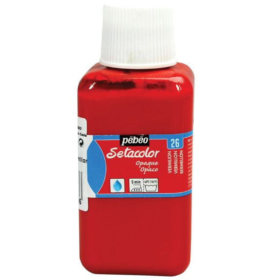 Pebeo Setacolor Opaque Fabric Paint - 250 mL - Vermilion