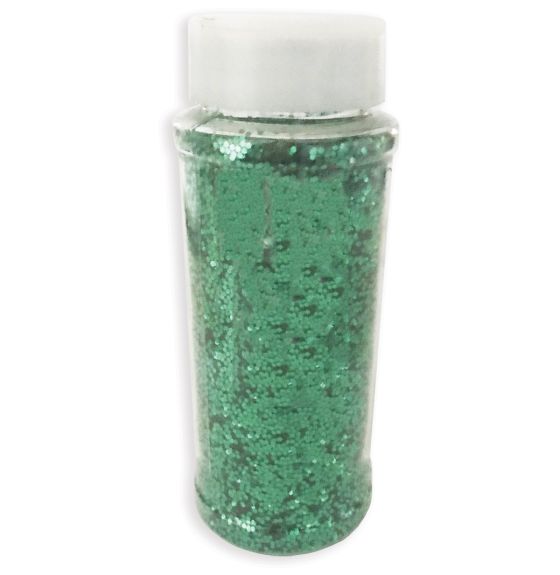 Paillettes antistatiques à saupoudrer - Contenant de 112 g - Vert