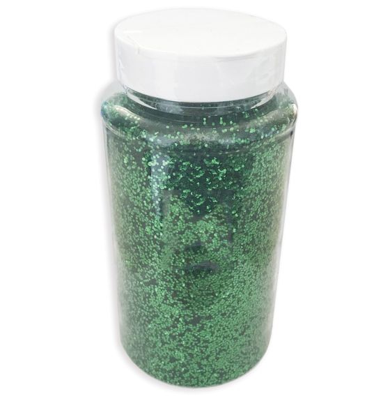 Paillettes antistatiques à saupoudrer - Contenant de 454 g - Vert