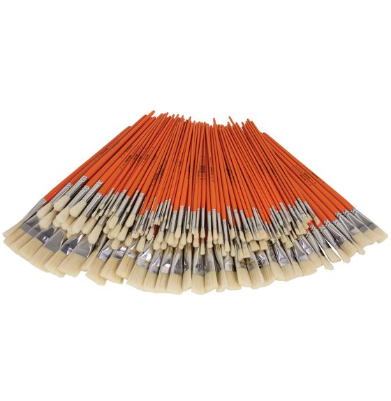 Ensemble de 144 pinceaux Spectrum en soies de porc blanches, séries 3342 et 3332
