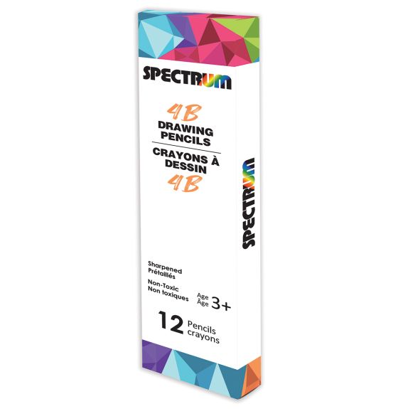 Spectrum Drawing Pencils - 4B - Pack of 12