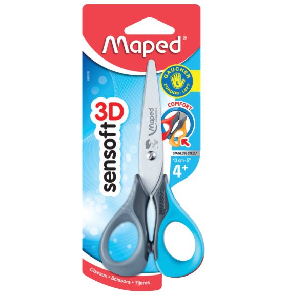 Ciseaux Sensoft de Maped® avec lames de 13,5 cm (5,3") - Pour gaucher