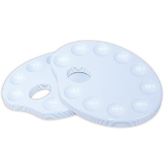 Palettes en plastique Spectrum à 10 cavités - Paquet de 10