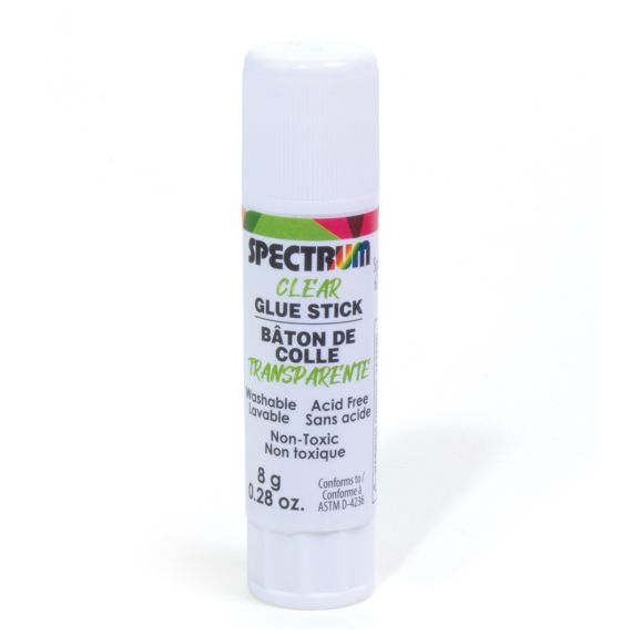 Spectrum Washable Glue Stick - Clear - 8 g (0.28 oz) - Single