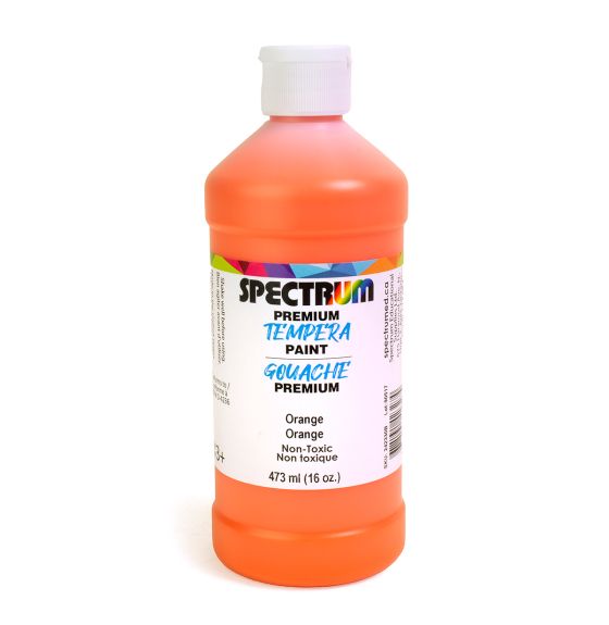 Spectrum Tempera Paint - 473 mL (16 oz) - Orange