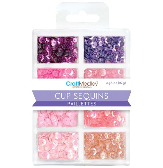 Paillettes princières Craft Medley™ - Coupelle de 6 mm