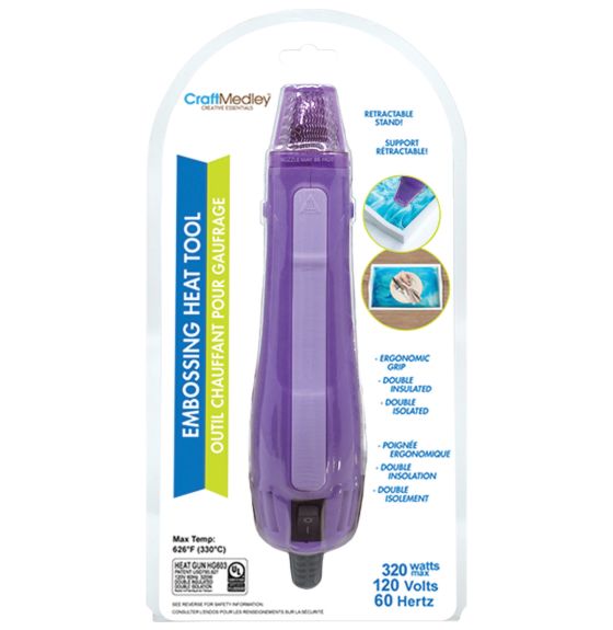 Outil thermique pour gaufrage Craft Medley avec poignée ergonomique - 120 V, 60 Hz, 320 W