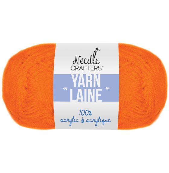 Needlecrafters® Acrylic Yarn - 50 g (1.76 oz) - Pumpkin Orange