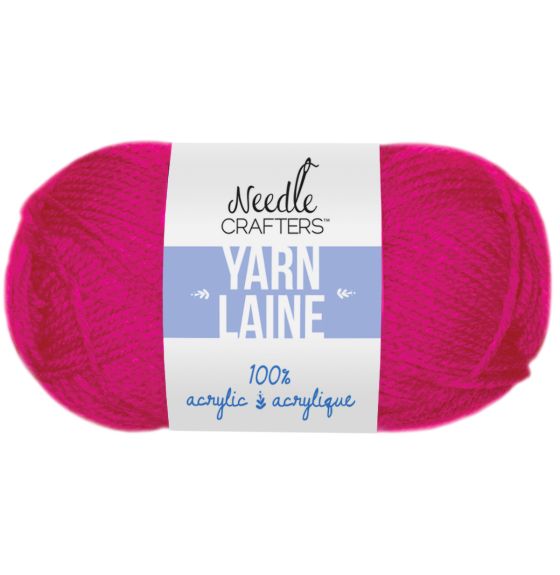 Needlecrafters® Acrylic Yarn - 50 g (1.76 oz) - Hot Fuchsia